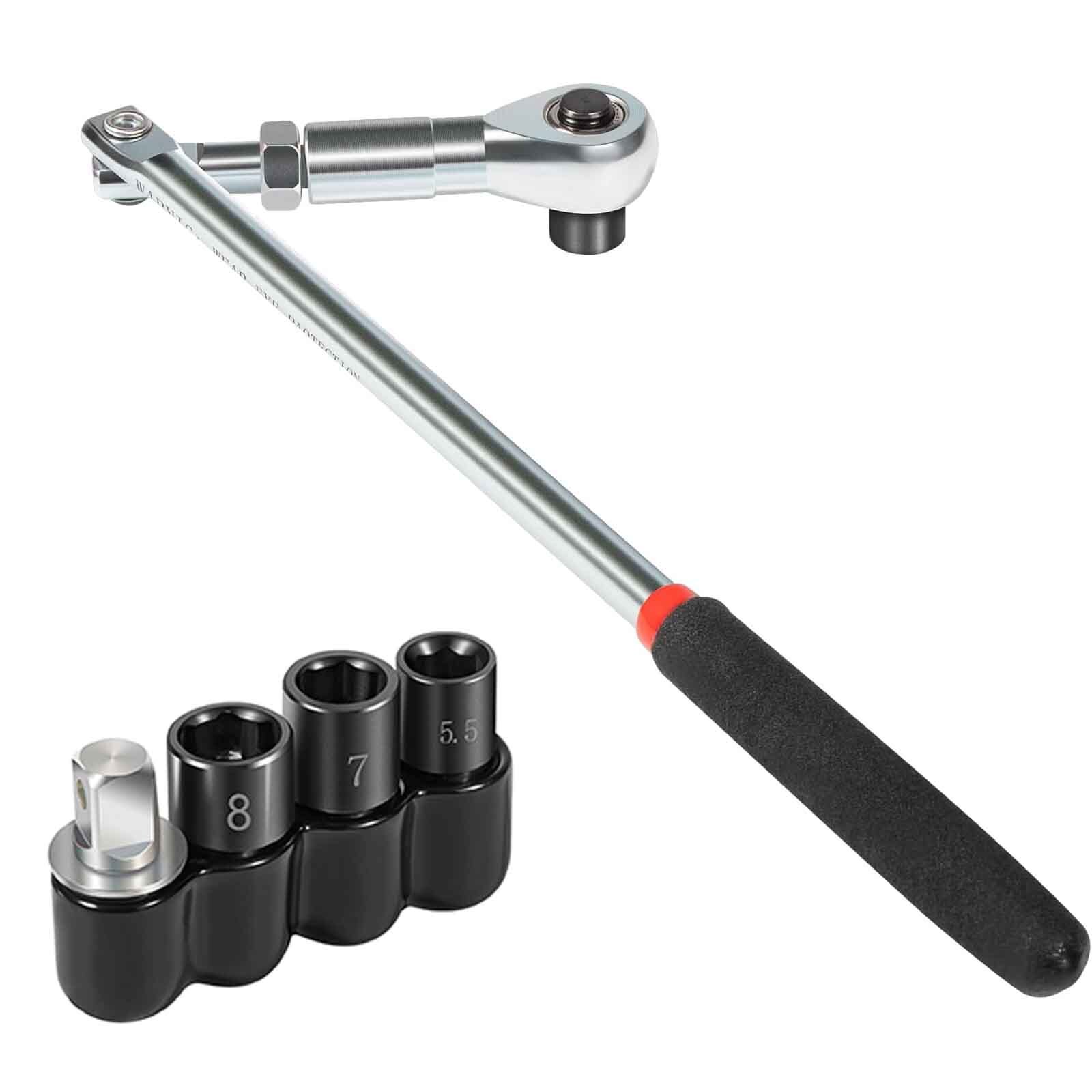 64180 Actuator Motor Ratchet Wrench Set 5.5mm 7mm 8mm Socket For Lisle Tool