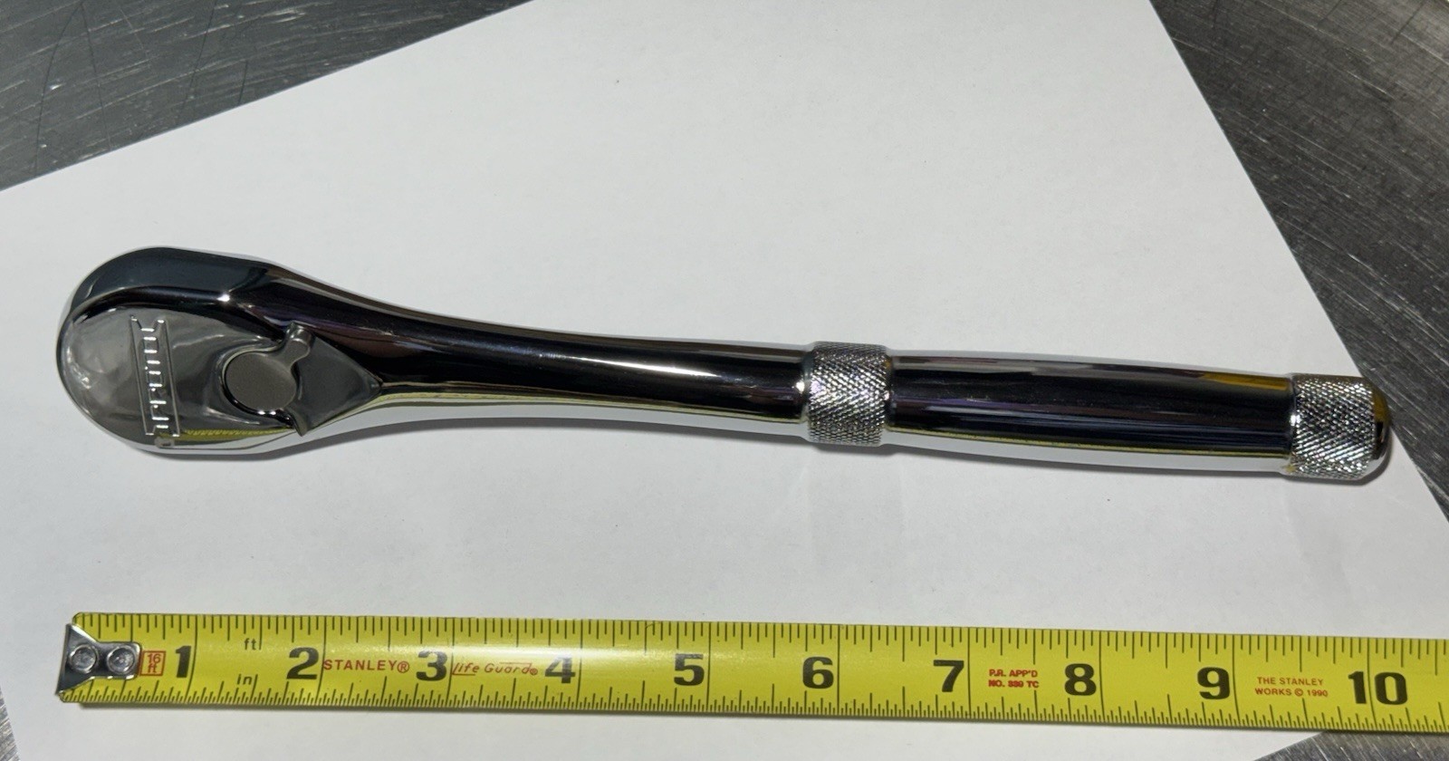 Proto USA 5449XL Pear Head 1/2″ Drive Full Polish Ratchet 10-1/2” Long