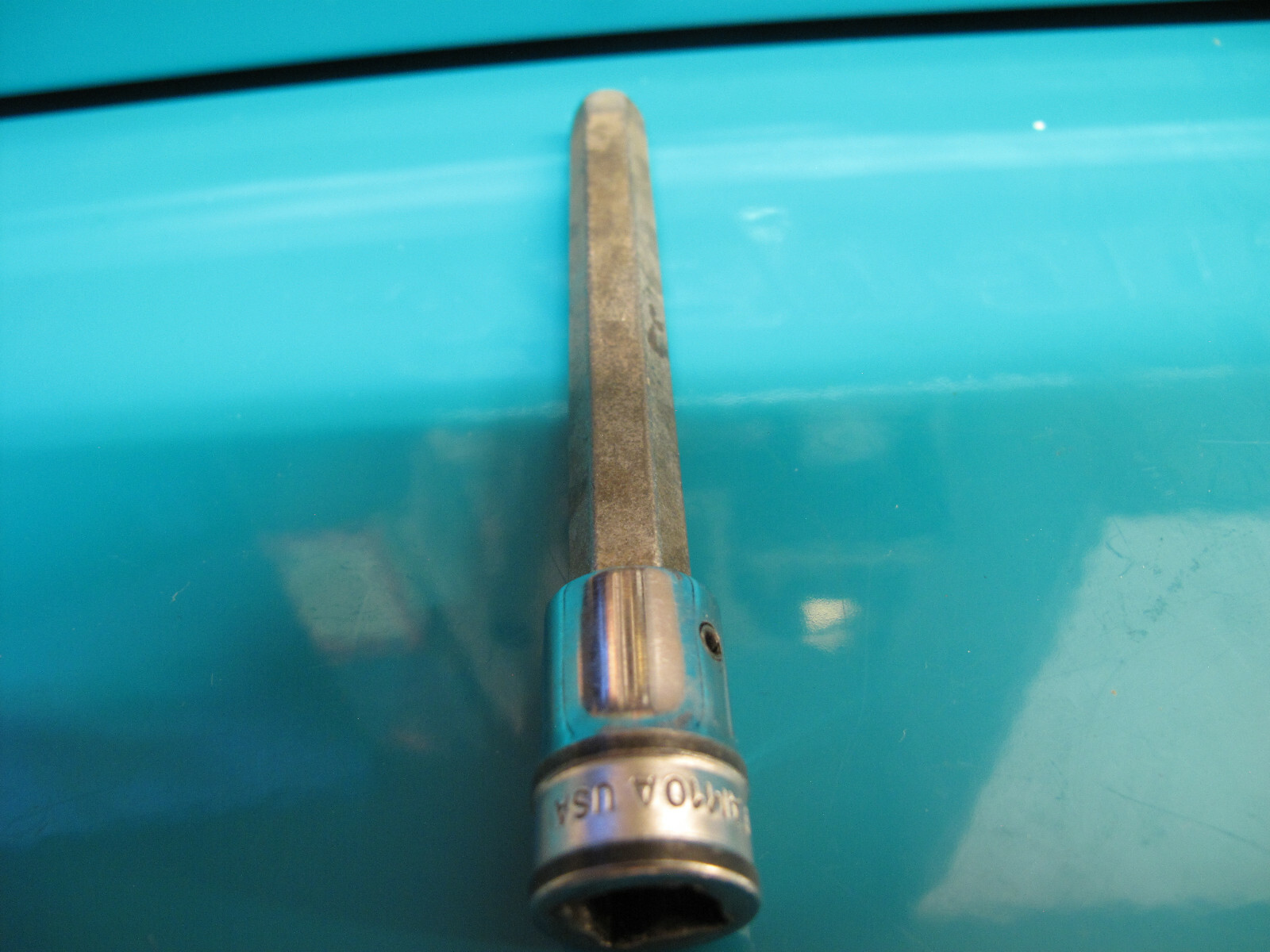 Snap-On Tools USA 1981 3/8″ Drive 10mm Metric LONG Length Hex Bit Socket FAML10