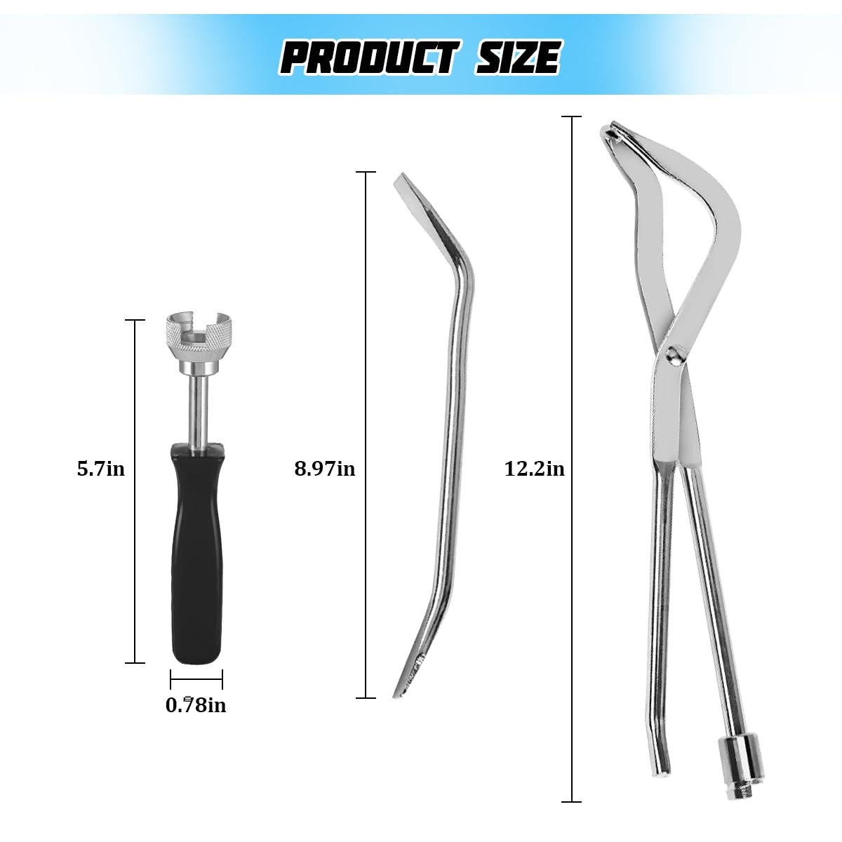 Osilly 3PCS Car Drum Brake Tool Kit, Includes Spring Compressor Tool Brake Sp…