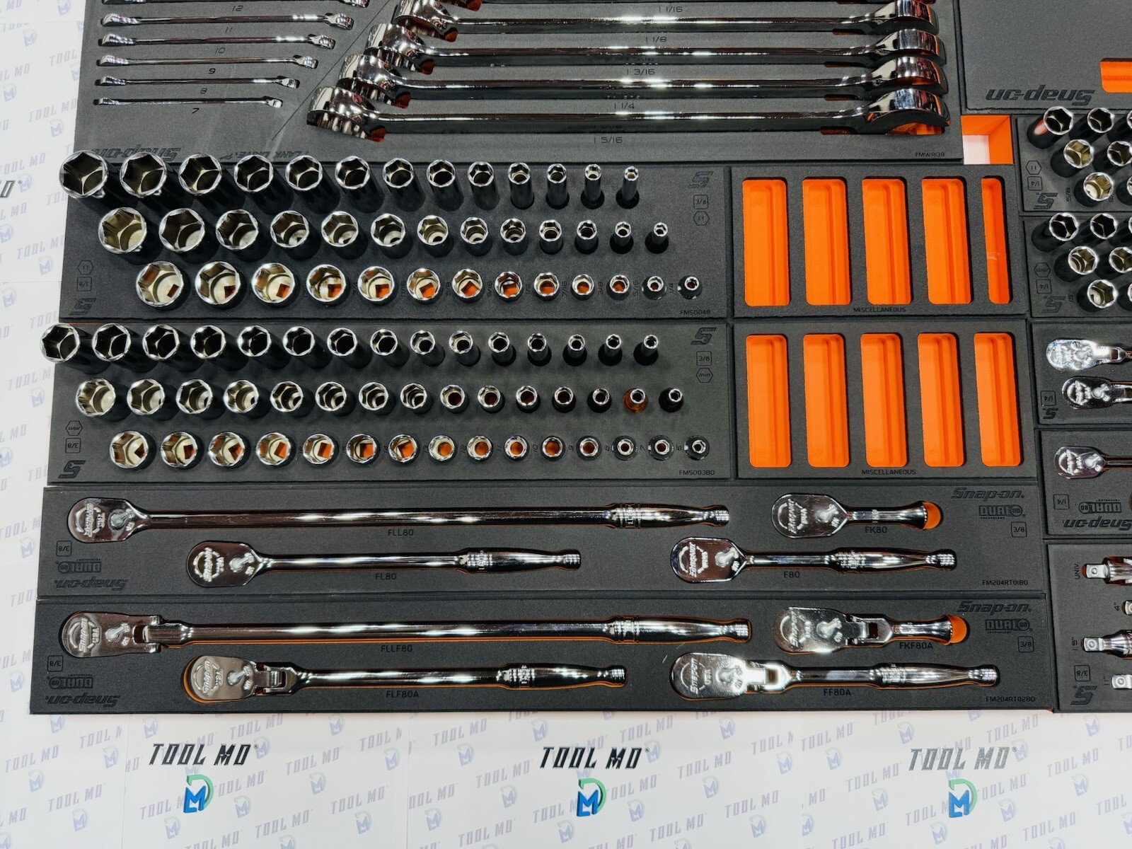 Snap-on Tools USA NEW 334pc ORANGE Master General Service Foam Set 2101GSS01FO