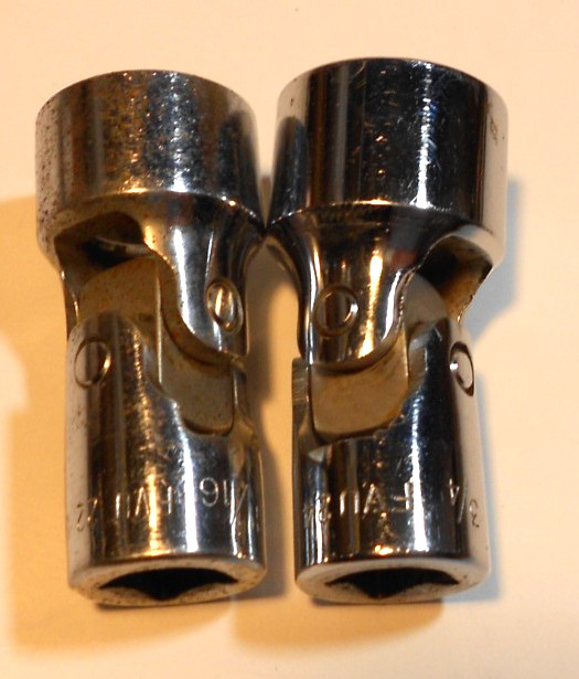 Snap On 3/8″ Drive 11/16 FVU22 & 3/4 FVU24 12Pt Wobble Swivel Sockets 12pt. S16