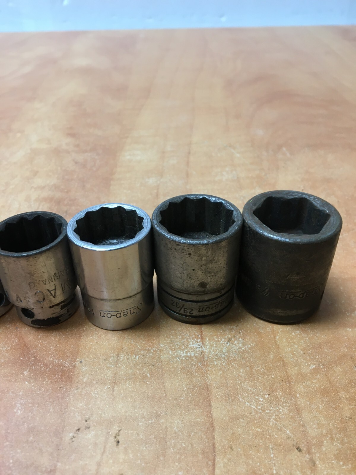 MAC Tools & Snap On 1/2″ Drive SAE Shallow 10pc Socket Set 9/16″ to 1-1/8″