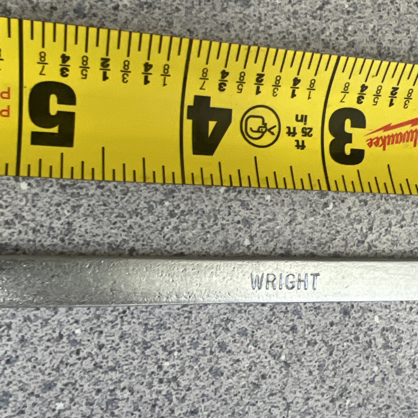 Wright Tools 7/16” SAE Combination 12 Pt Wrench USA – 1114 – Satin Chrome Finish