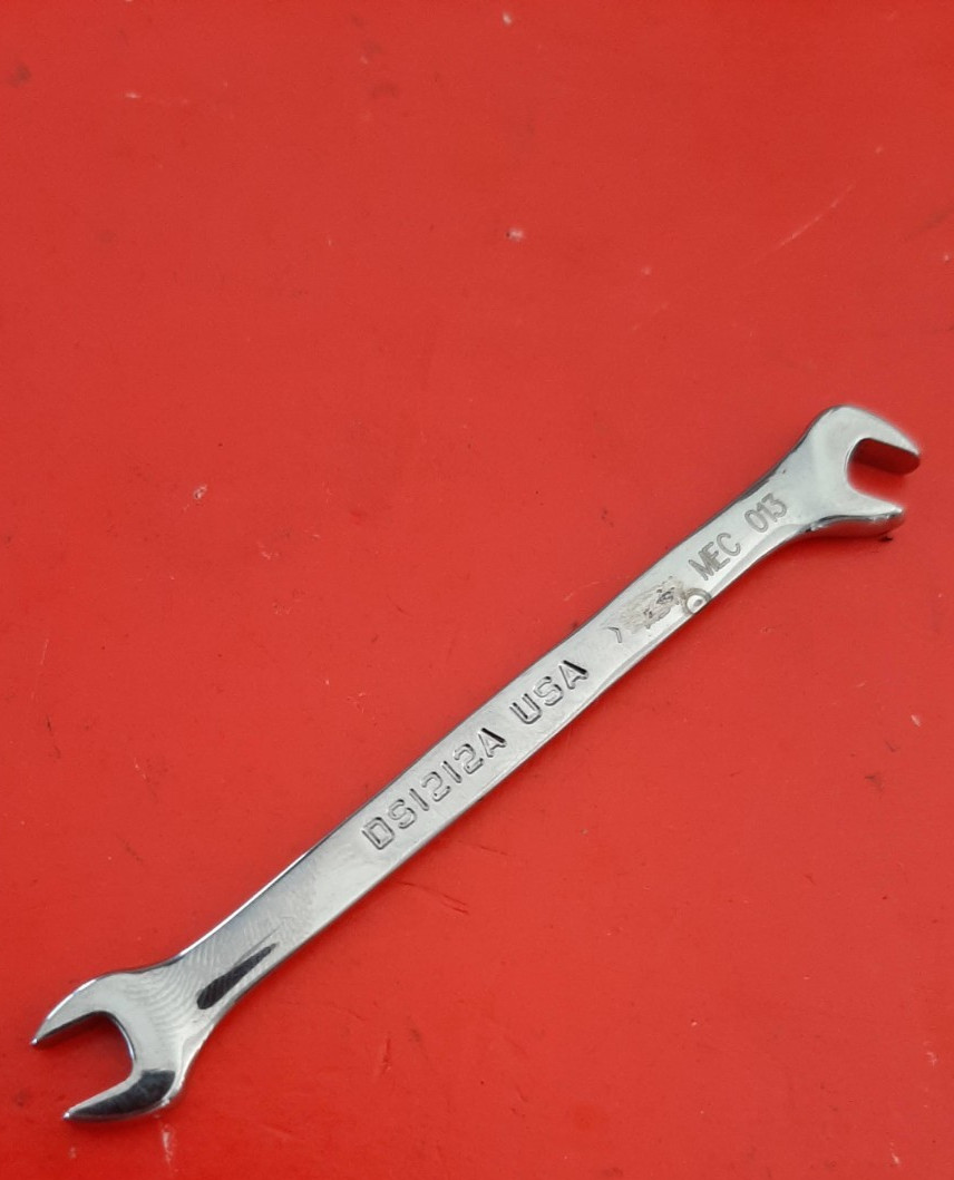 Snap-on Tools 3/16″ 15°/60° Offset Open-End Ignition Wrench DS1212A ENGRAVED 225