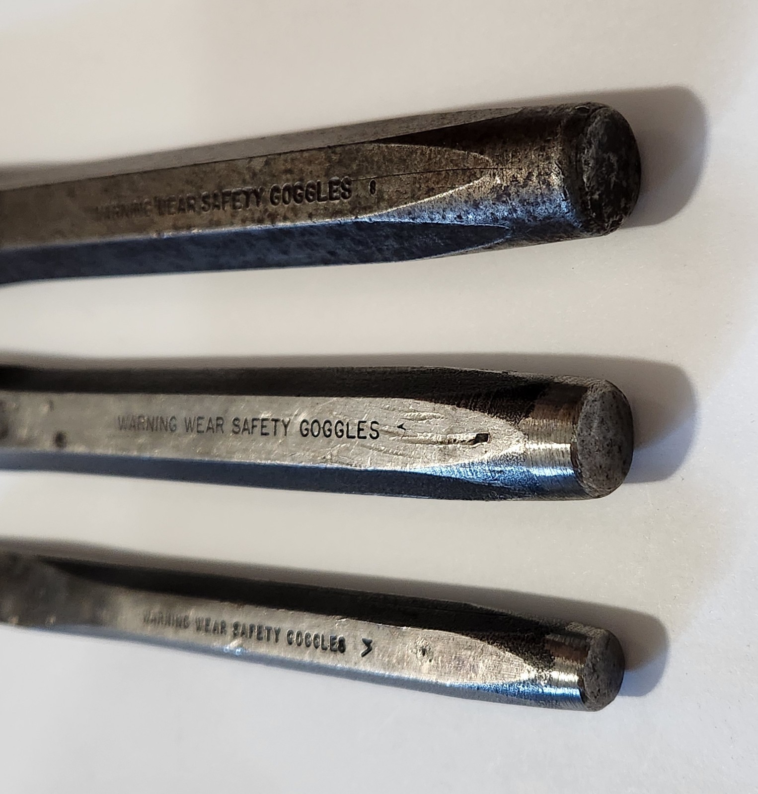 Snap On 3 Piece Flat Chisel Set PPC816A-1/2″ PPC824A-3/4″ PPC828A-7/8″