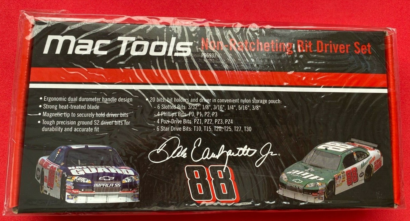 Mac Tools Non Ratcheting Bit Driver Set P96937 Dale Earnhardt Jr 88 / Sealed