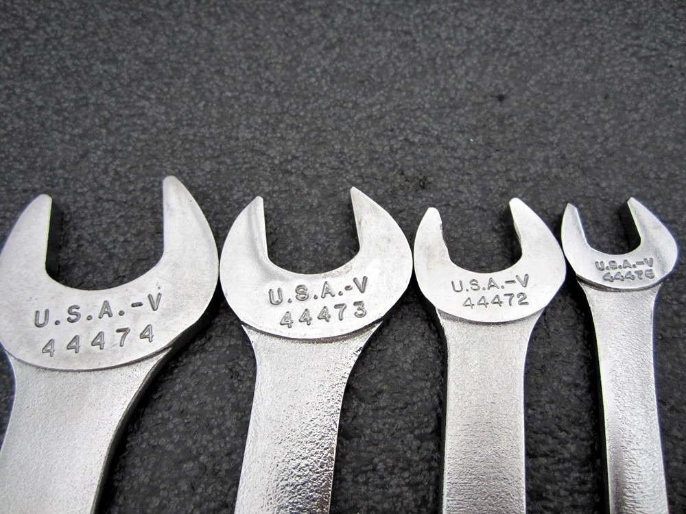 Vintage Craftsman 4pc SAE Tappet Wrench Set -V- Made in USA