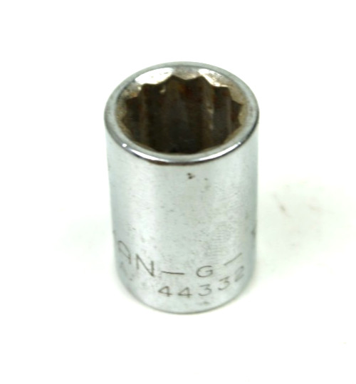 Craftsman -G- 7/16″ 12 Point Shallow Chrome Socket 3/8″ Drive 44332 USA