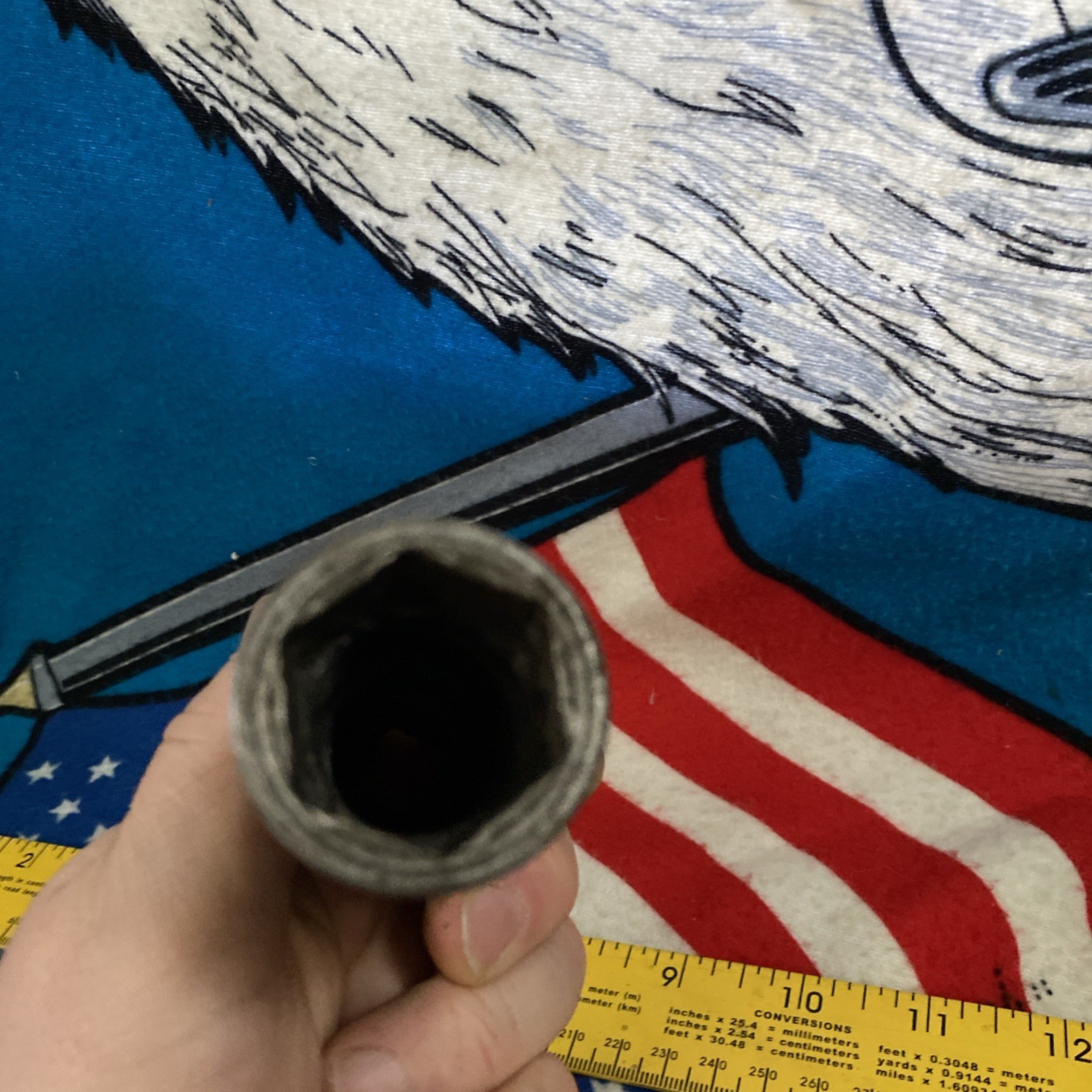 Snap on 1 in SIM320 6 Point Deep Impact Socket 1/2″ Drive USA Vintage Tools