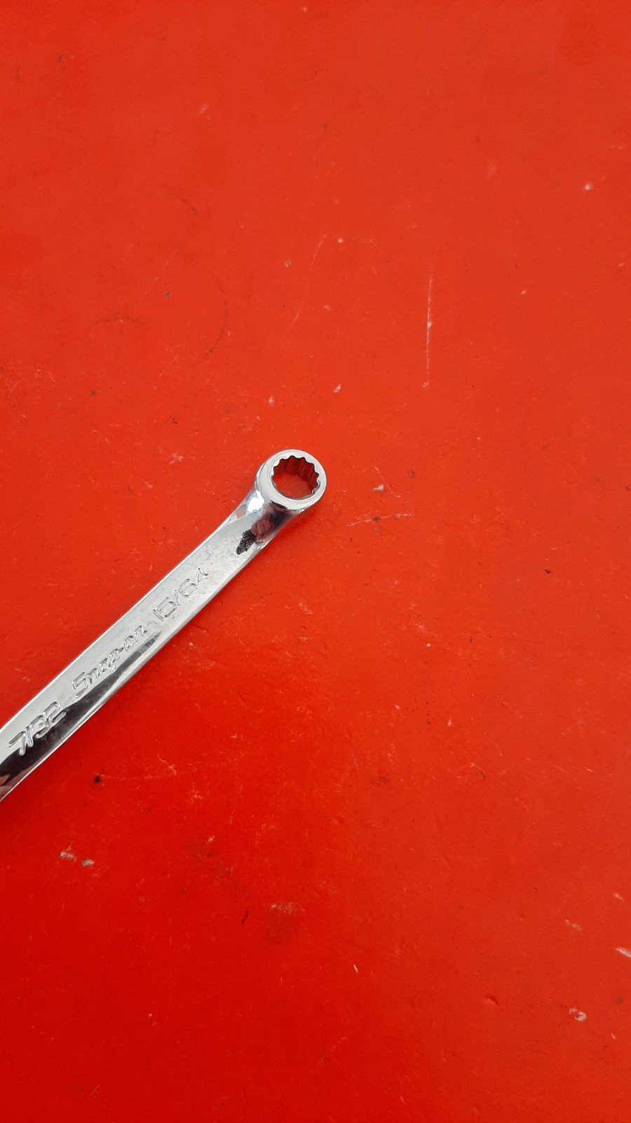 Snap-on XID1415A 7/32″ X 15/64″ 12Pt Point Offset Box End Wrench MARKED 120