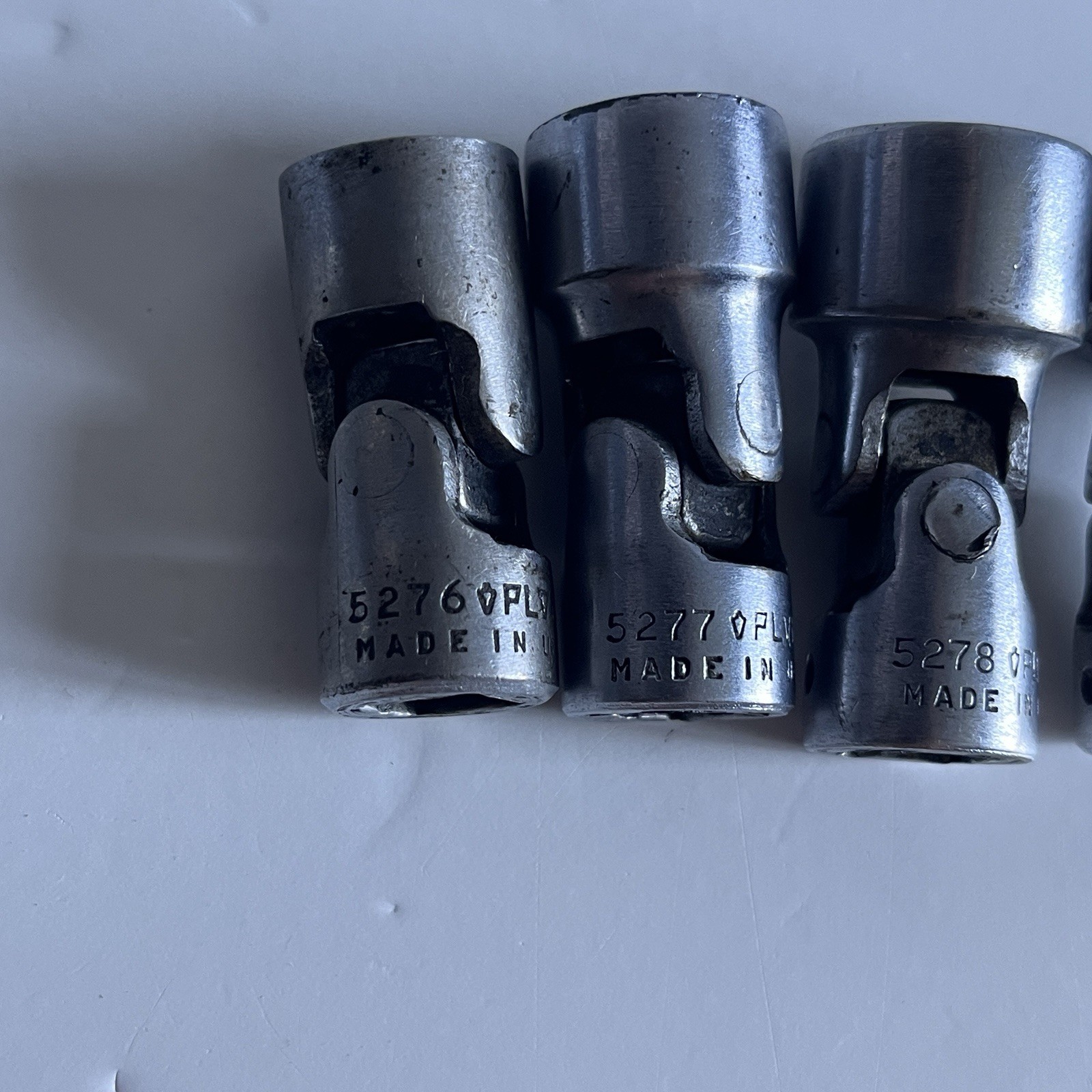 Vintage Plomb 3/8″ Swivel Socket Set Universal Joint 52XX Plvmb Plumb USA