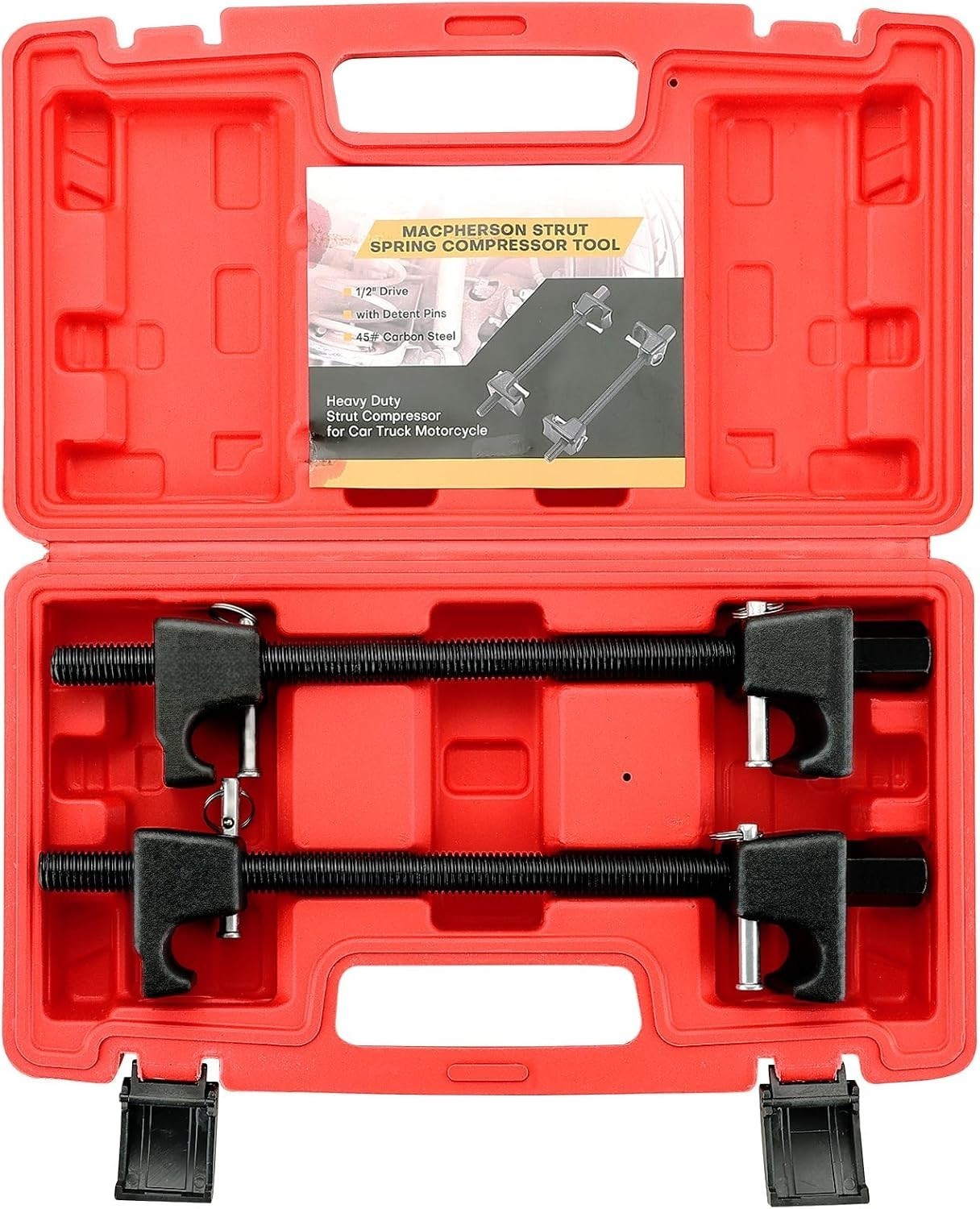 Compresor de Resortes Suspensión 300mm 2Pzs Auto Moto Camión Cuadrado 1/2″