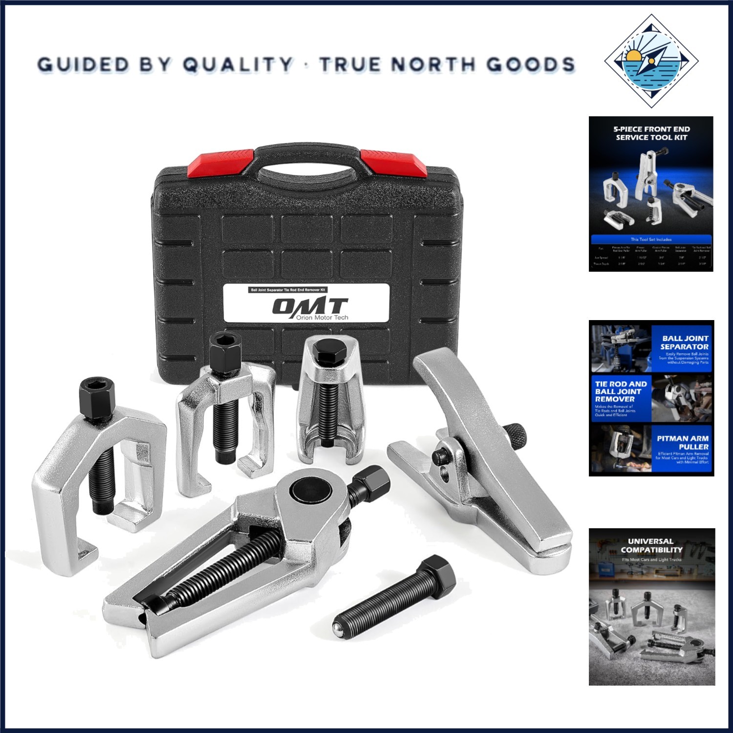 Complete Pitman Arm and Tie Rod Puller Kit for Domestic and Import Cars