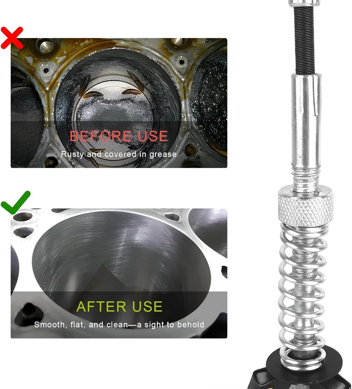Durable Universal Cylinder Honing Tool – Ideal for 1-1/4″ to 3-1/2″ Piston Sizes