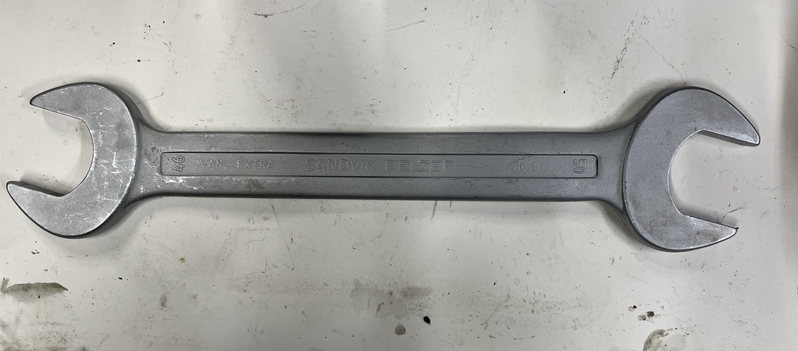 Sandvik Belzer No. 6 Metric Open End Wrench 46mm x 50mm