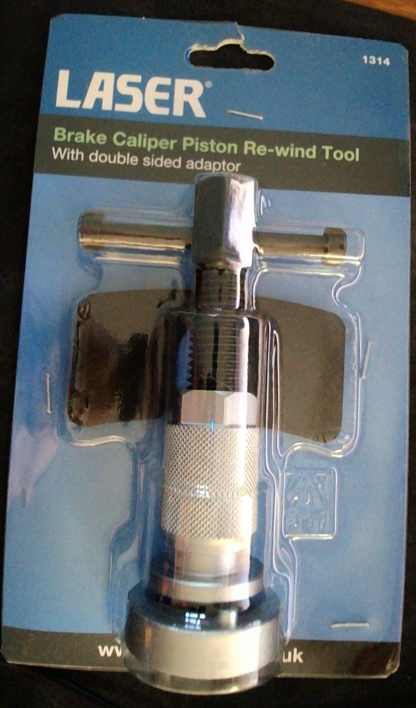 LASER TOOLS Brake Caliper Piston Re-wind Tool. Double Sided Adaptor. 1314. New