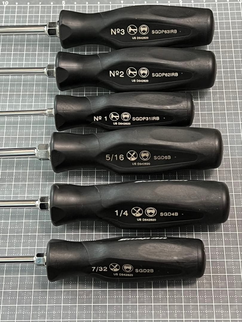 Snap-on Black Screwdriver 6Pc Set [Used]