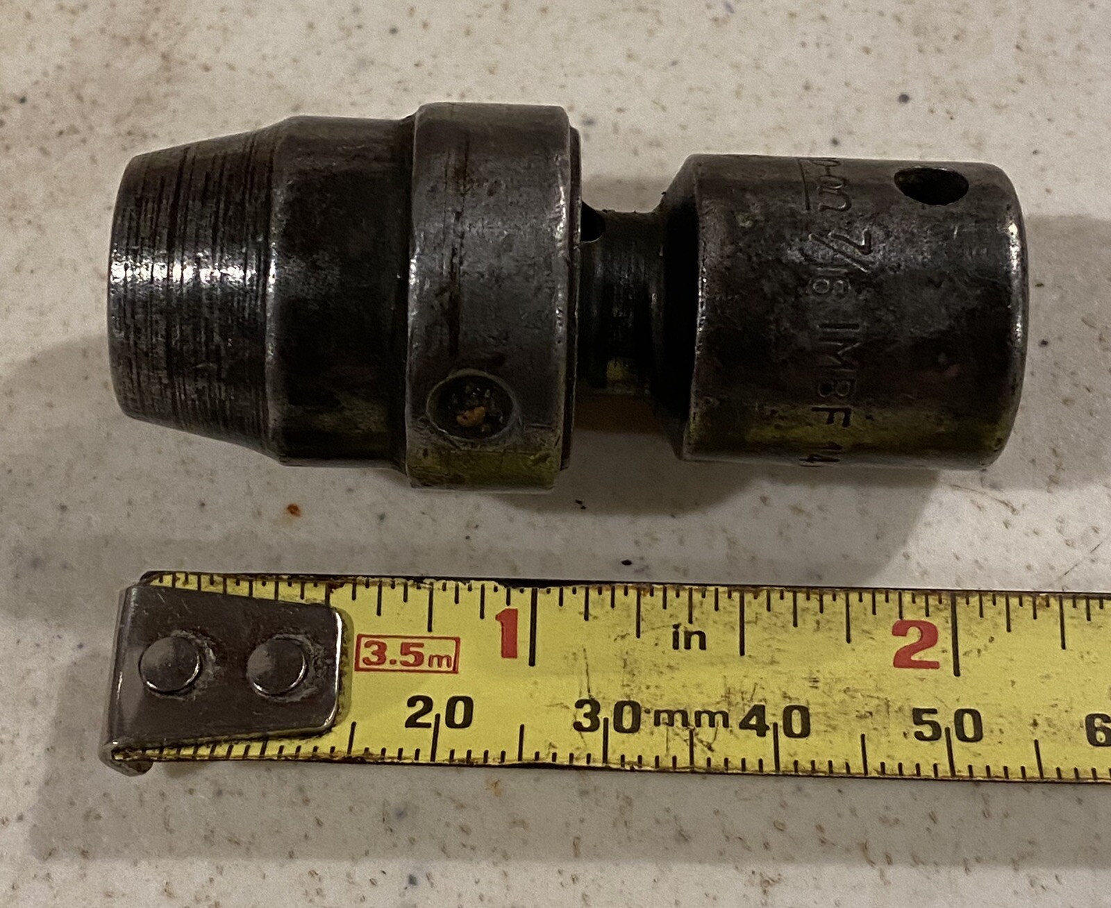 Snap-On 3/8” Drive Shallow Standard 7/16” 6 Point Swivel Impact Socket IMBF14D