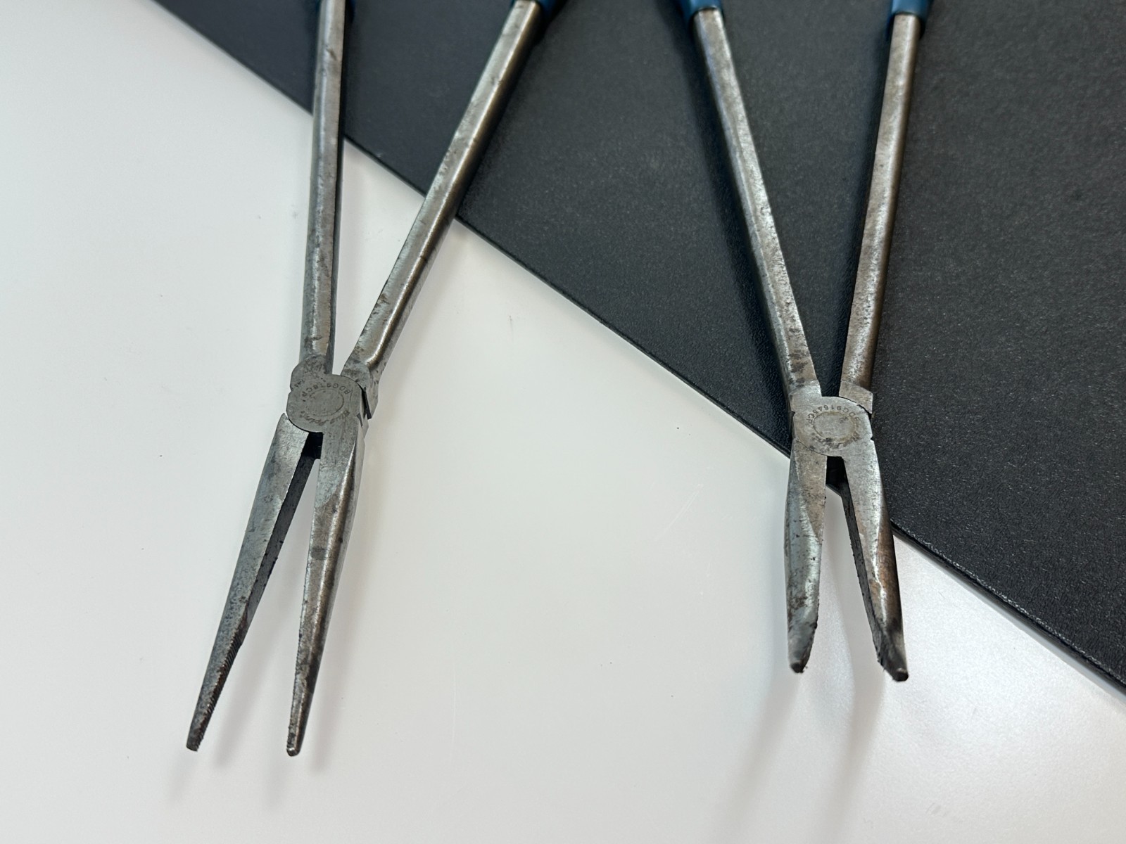 Blue Point Tools 2pc Extra Long 16″ Blue Grip Needle Long Nose Pliers Set Lot