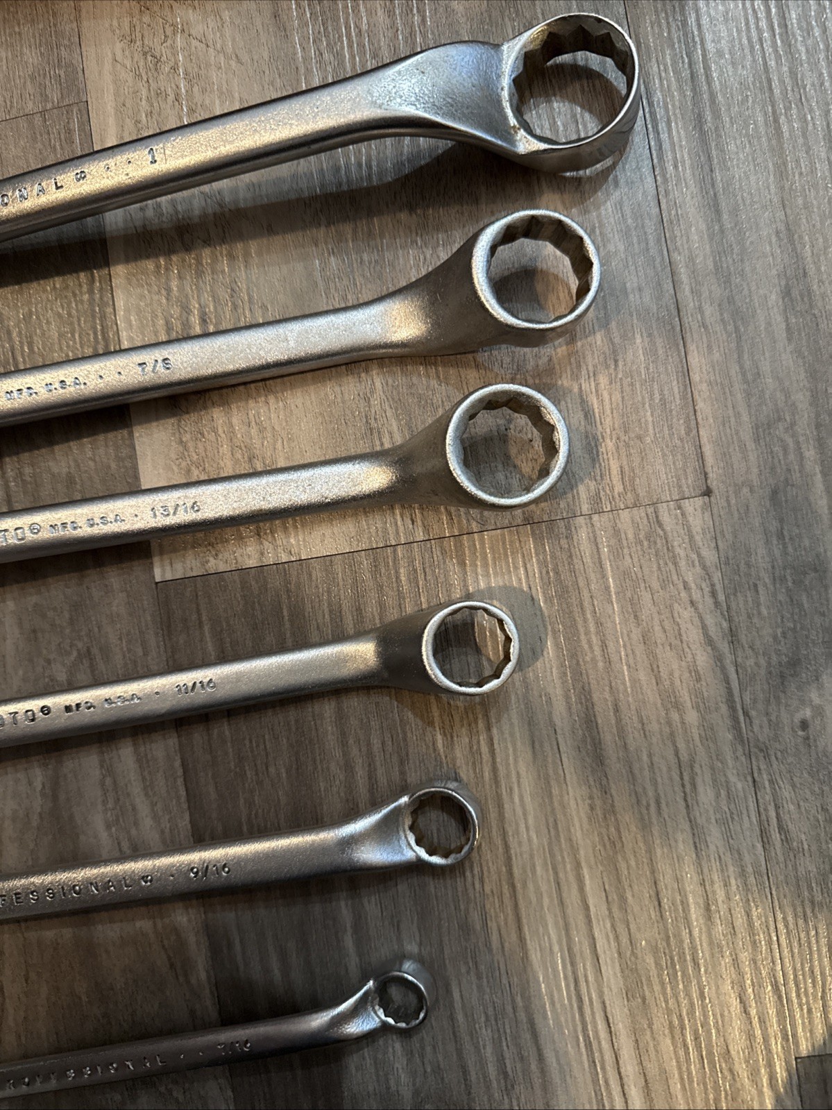Nice Proto 6 Piece Offset Box End Wrench Set , 3/8”-1”