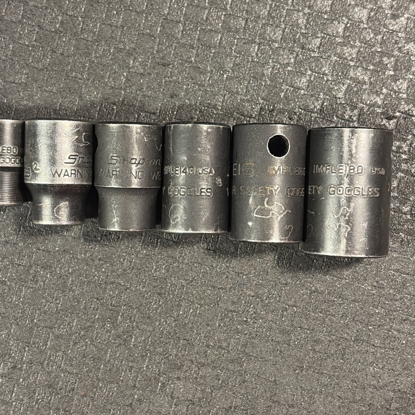 9 Snap-On Impact Socket 1/4”-3/8″ Drive E5 6 7 8 &E10 12 14 16 18 Shallow E TORX
