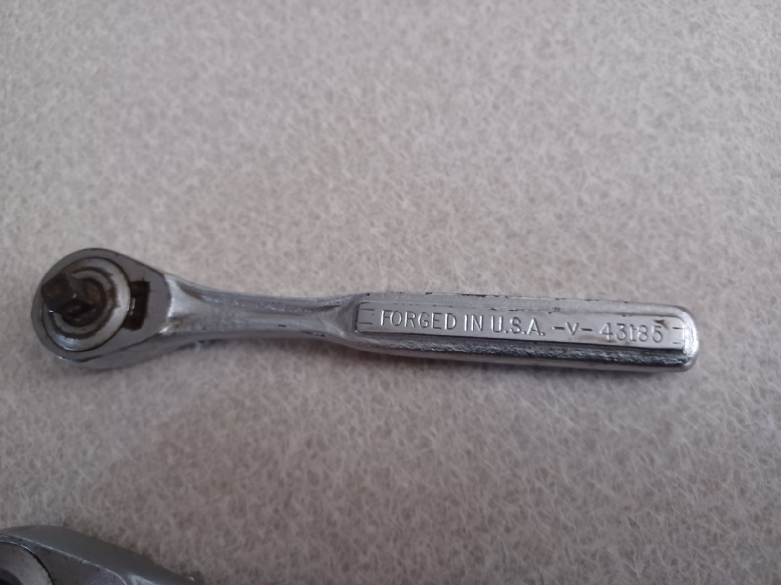 Vintage Craftsman USA 3 Piece Ratchet 1/4” 3/8” 1/2” Drive 44975 43185 oil port