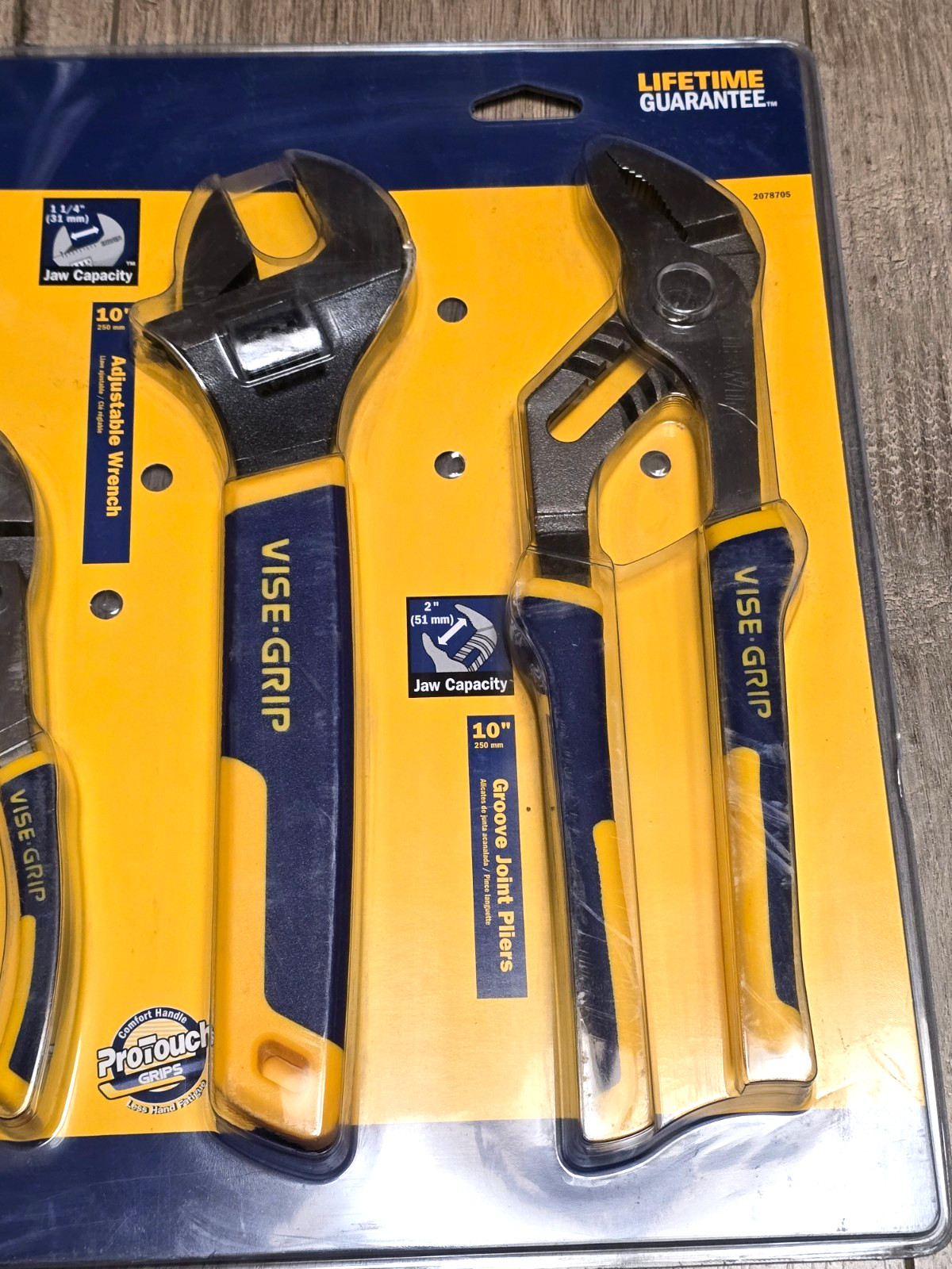 Irwin / ViseGrip 4pc Pro Comfort Grip Pliers & Adjustable Wrench Set #2078705