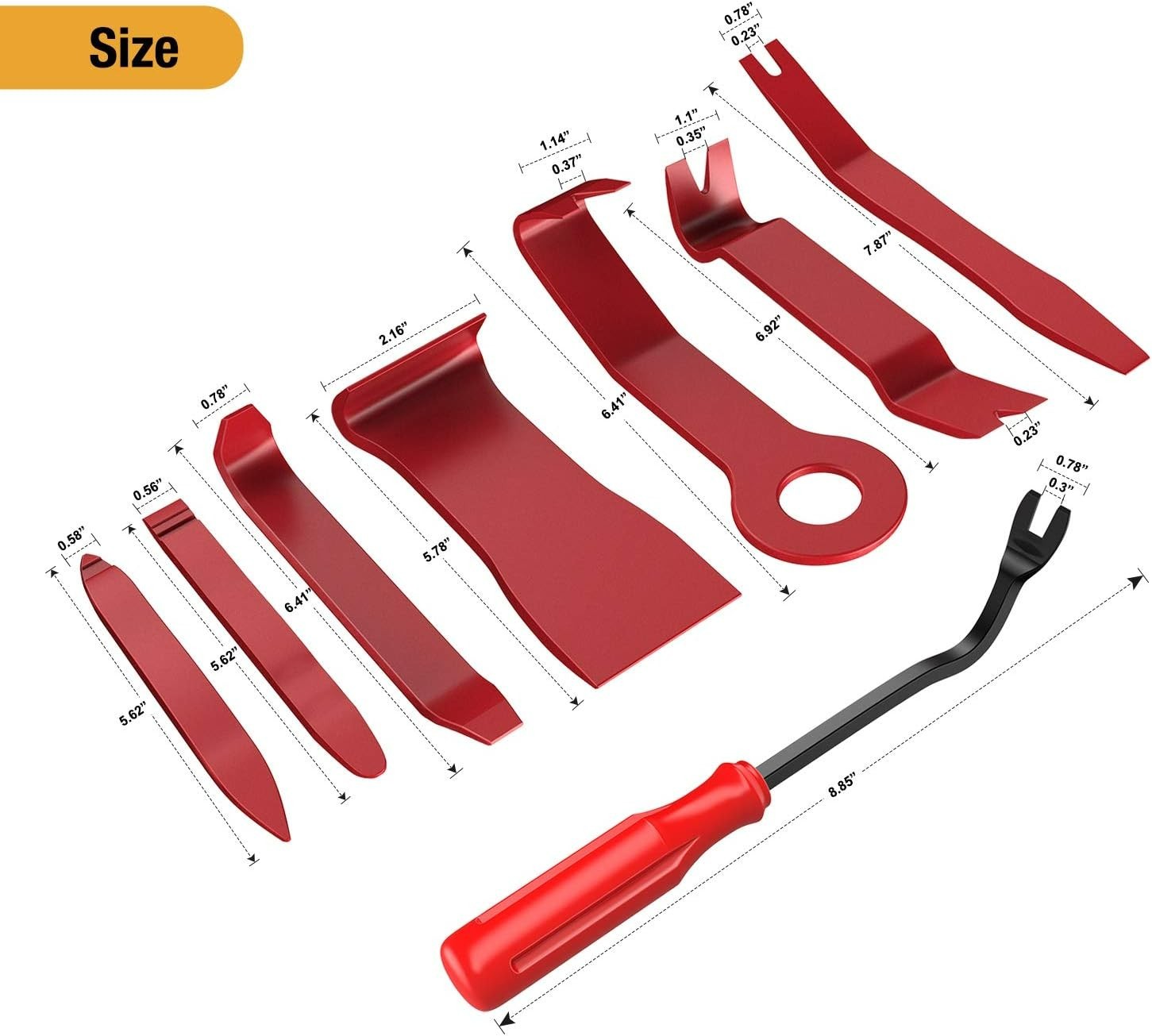 8-Piece Auto Trim Removal Kit – Lightweight and Effective Performance