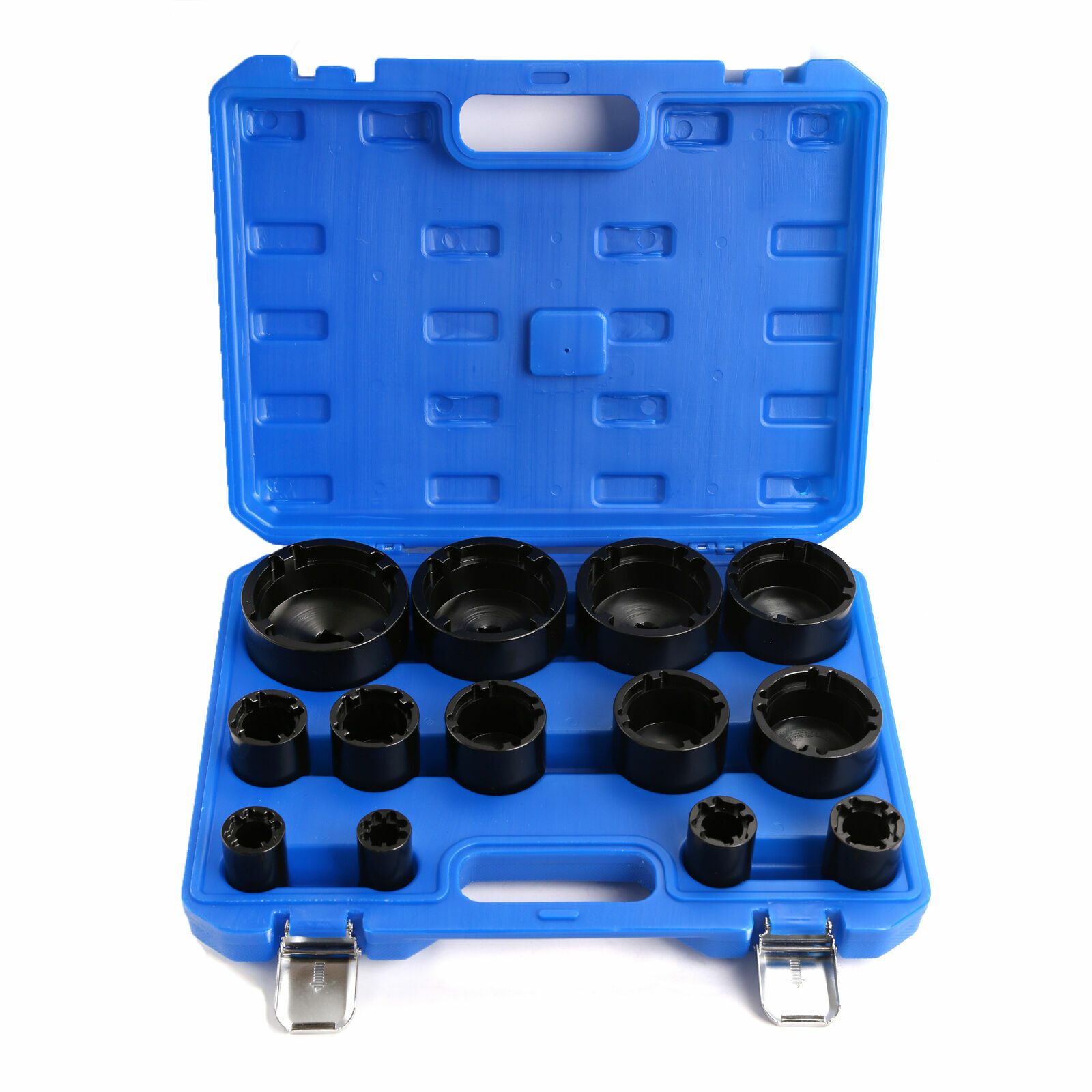 13Pcs 1/2″ Drive Grooved Lock Nuts Socket Set With Internal Teeth 18-80MM Size