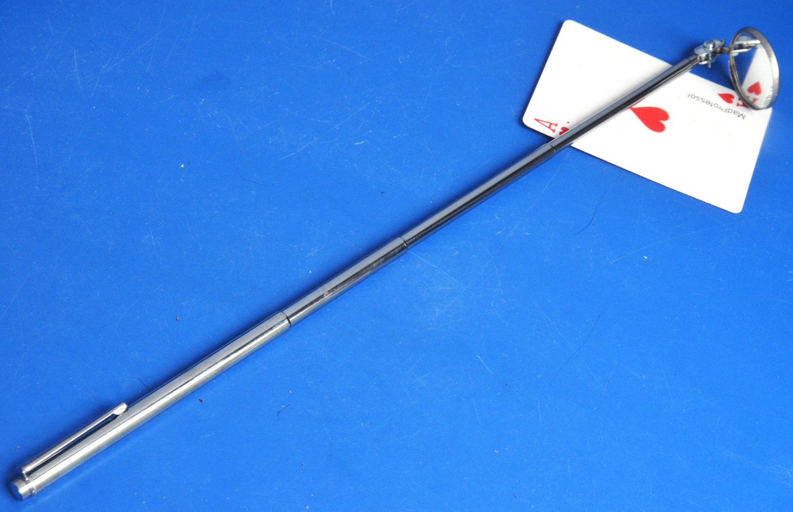 Blue Point Round 1-1/4″ Telescopic Pocket Clip Inspection Mirror 17″ PTM143 NEW