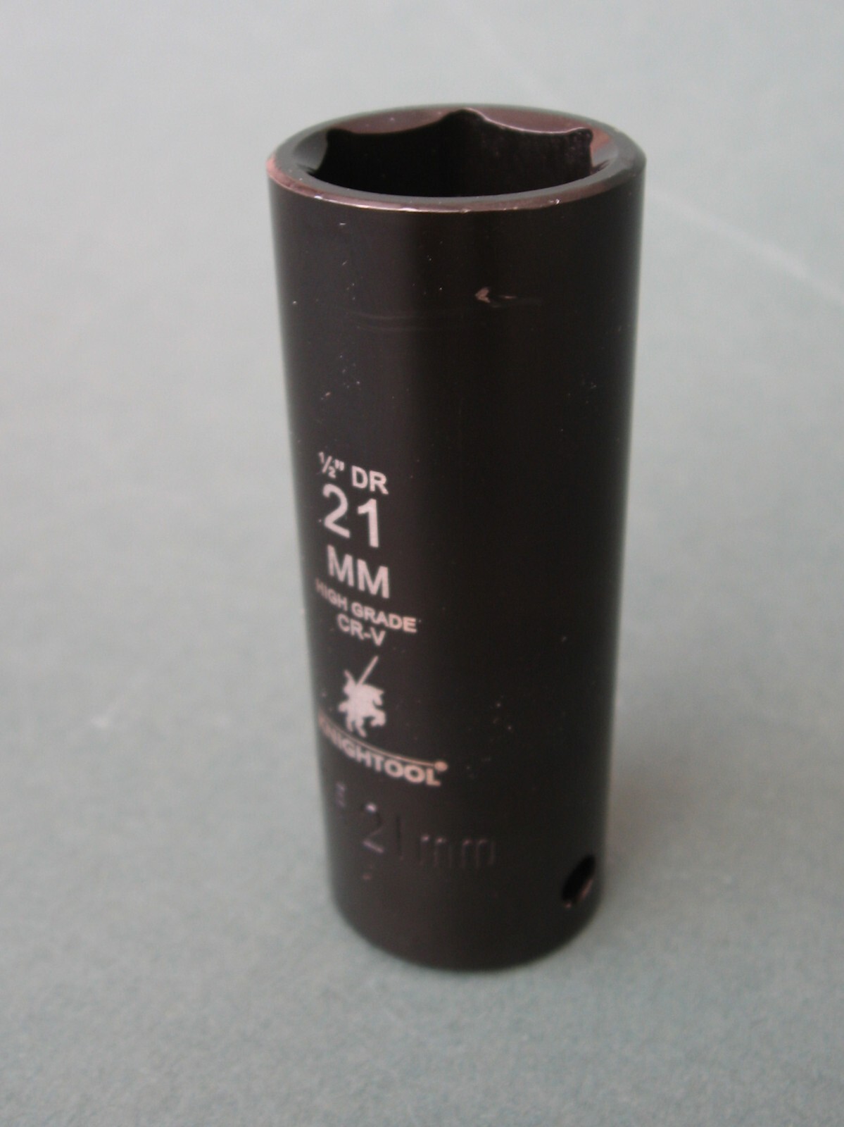 21mm 1/2″ Drive High Grade Deep Impact Socket, Metric Chrome Vanadium Steel 21mm