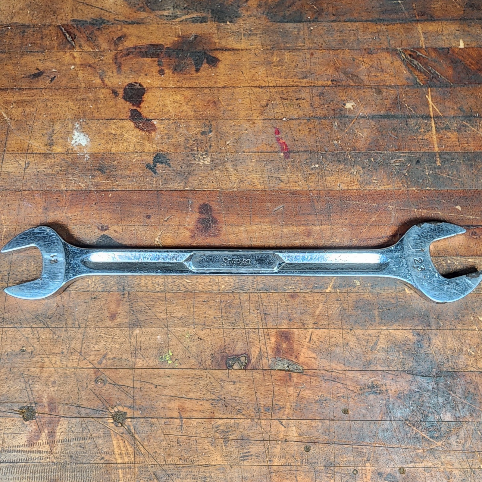 Snap-on Tools VSM2123 21mm & 23mm Metric Double Open End Wrench Made In USA
