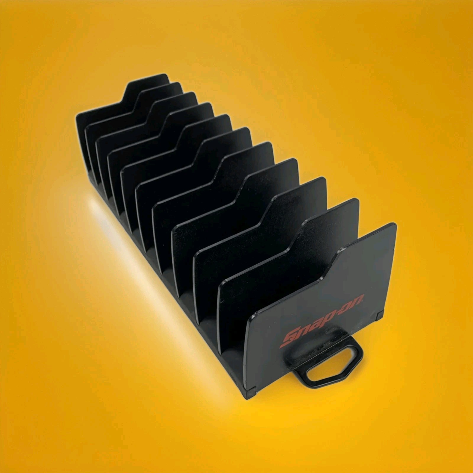 Snap On Tools 10″ Pliers Holder Organizer BLACK Non-slip rubber base USA KAPL10