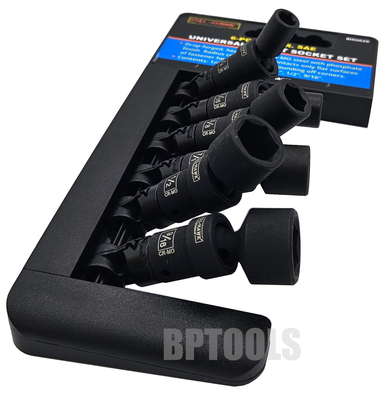 18pc 1/4″ DRIVE UNIVERSAL BALL SWIVEL DEEP IMPACT SOCKET SET SAE & METRIC