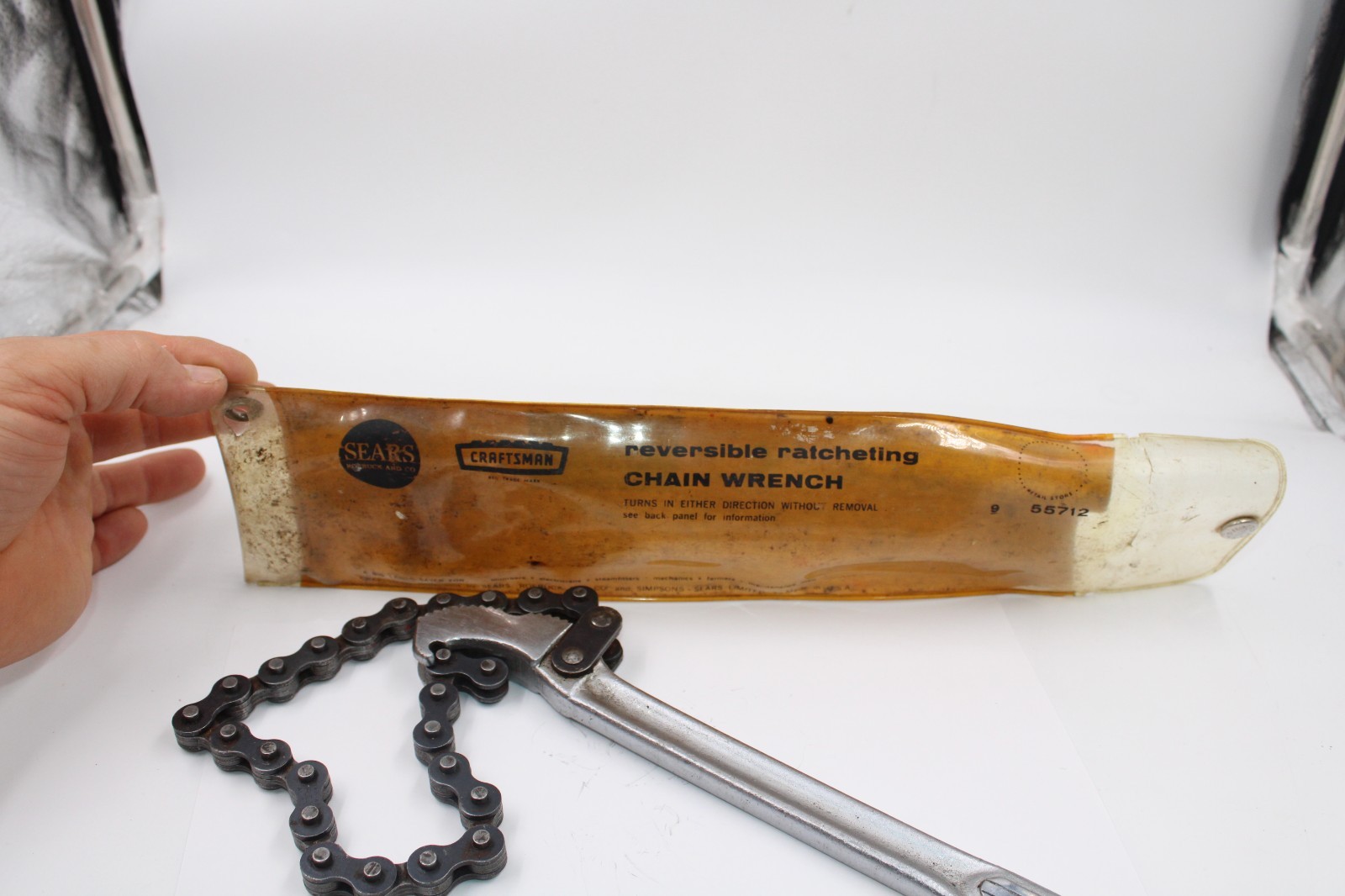 Craftsman Reversible Ratcheting Chain Wrench No. 55712