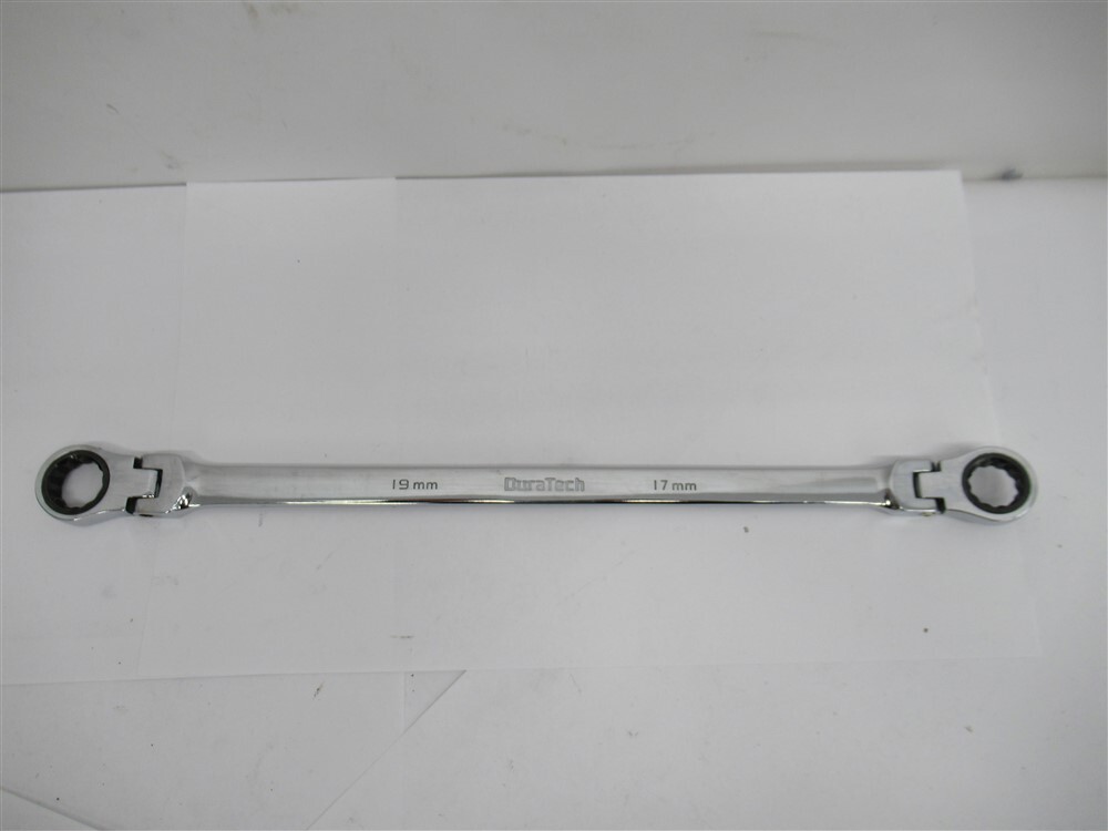 DuraTech , 19mm – 17 mm Double Flex Ratcheting Wrench , 12 PT