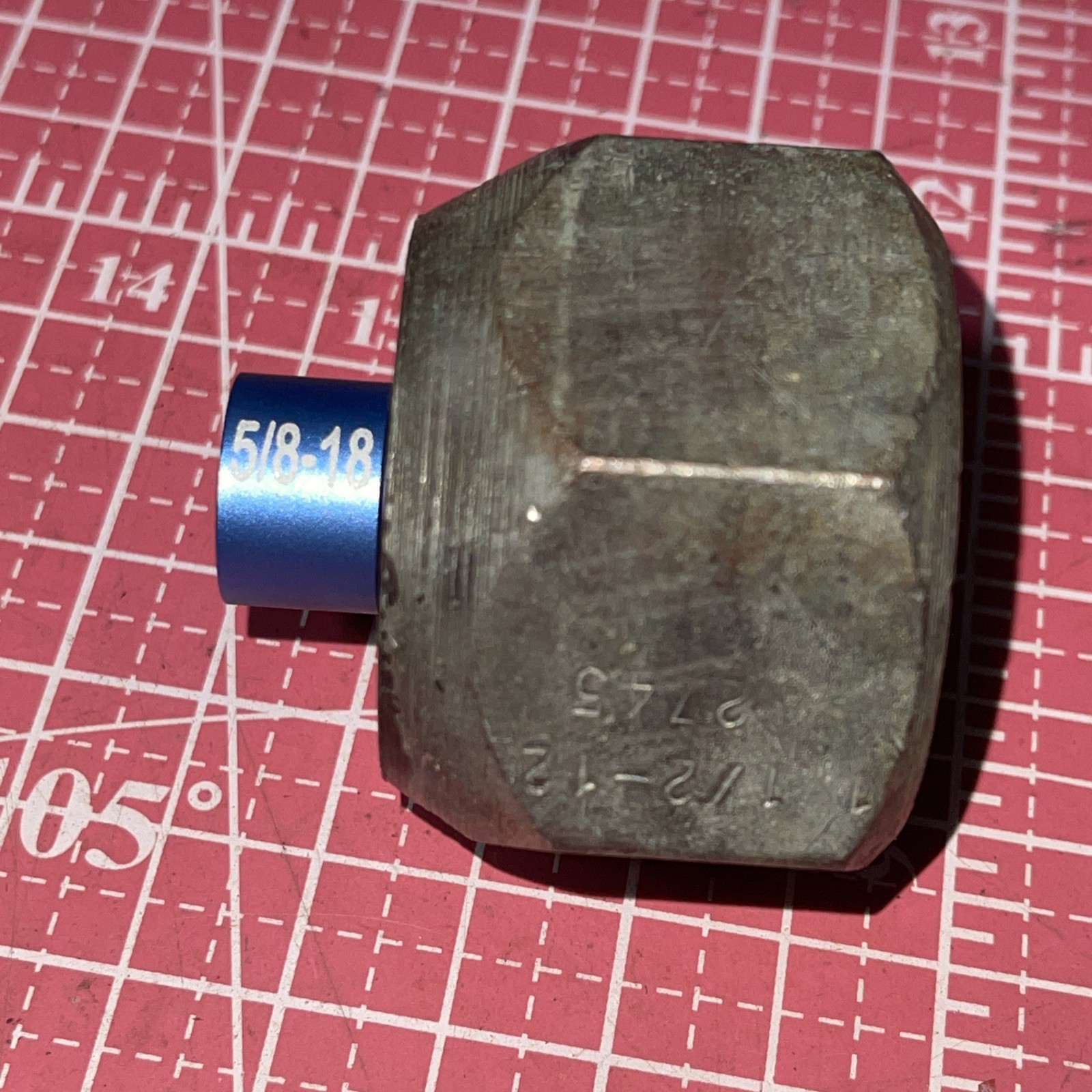 National USA 2745 Push Pull Adapter 1-1/2-12 Female To 5/8-18 Female Connect OTC
