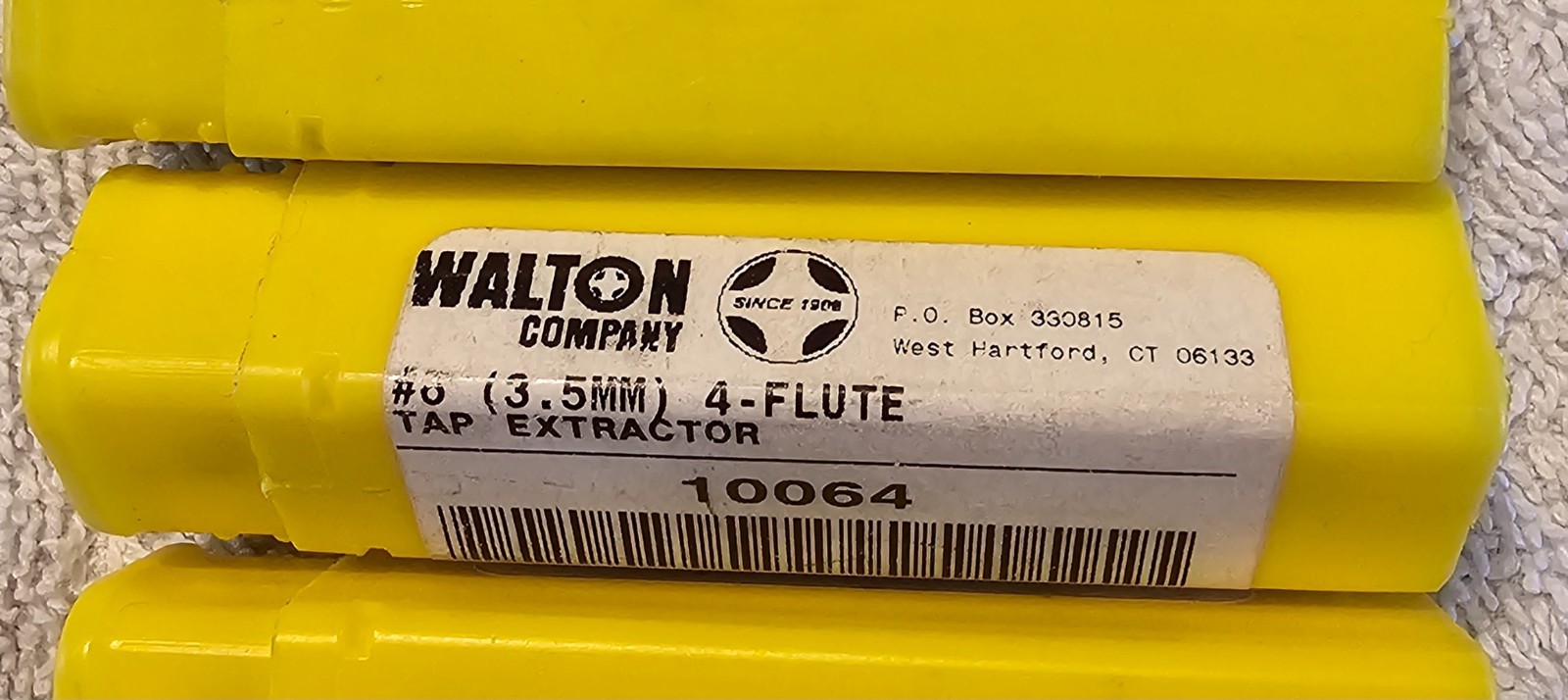 LOT OF 5 WALTON TAP EXTRACTORS #4(3mm), #6(3.4mm), #8(4mm), #10(5mm), 1/4”(6mm)