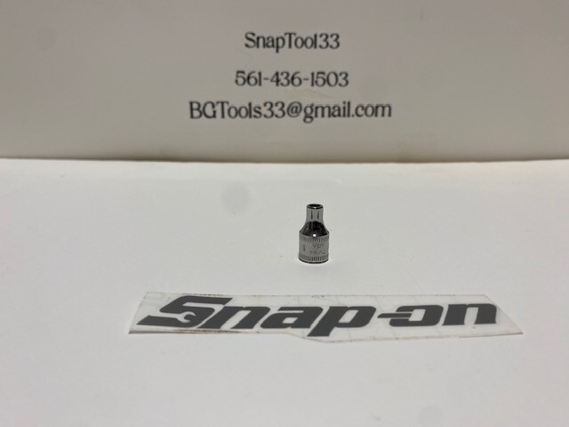 Snap-On TMM4 1/4″ Drive 6-Point Metric 4 mm Flank Drive® Shallow Socket
