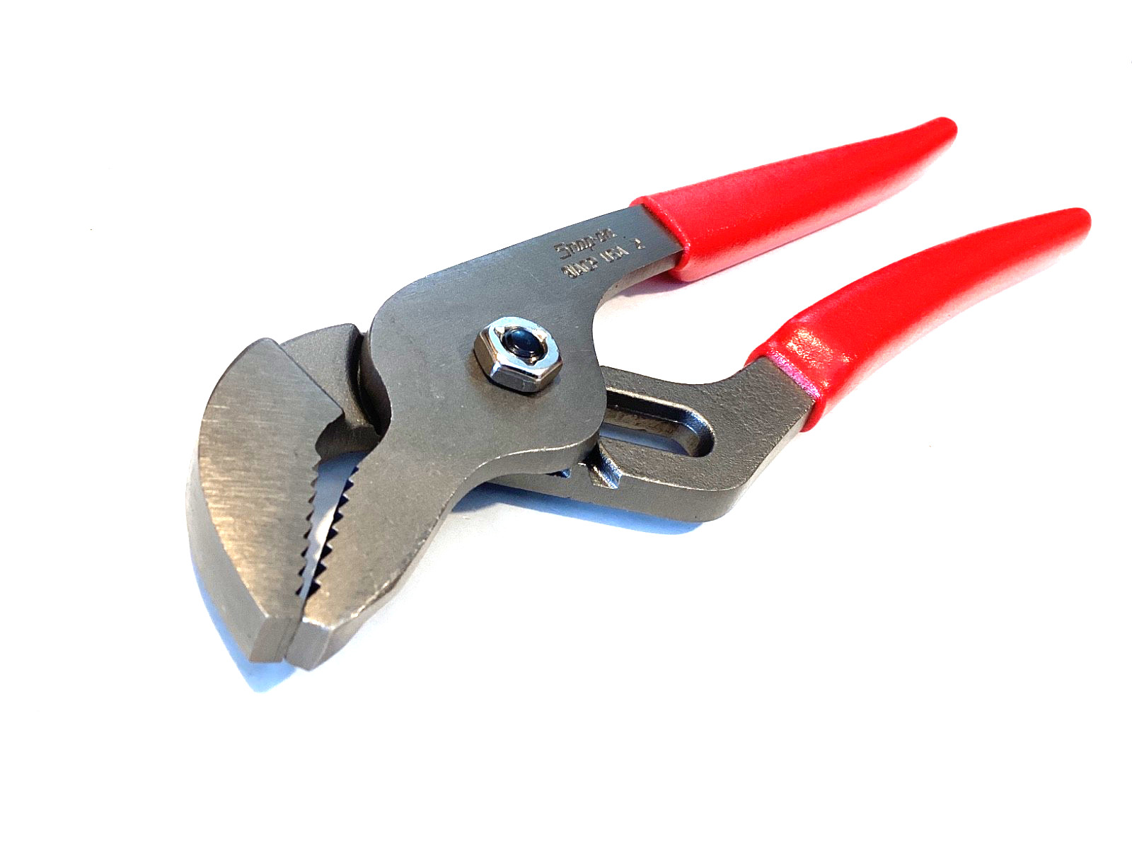 Snap on NEW 9″ RED Soft Grip Adjustable Joint Interlocking Channel Pliers 91ACP