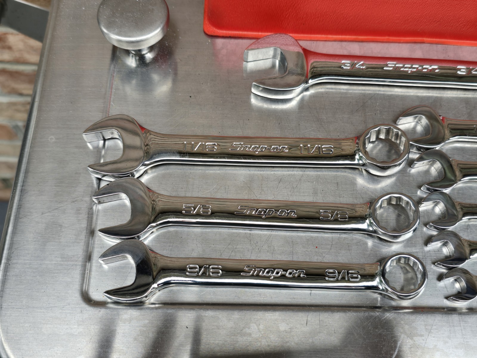 Snap On OEXS709B 9pc SAE Short Wrench Set, 5/16 – 3/4
