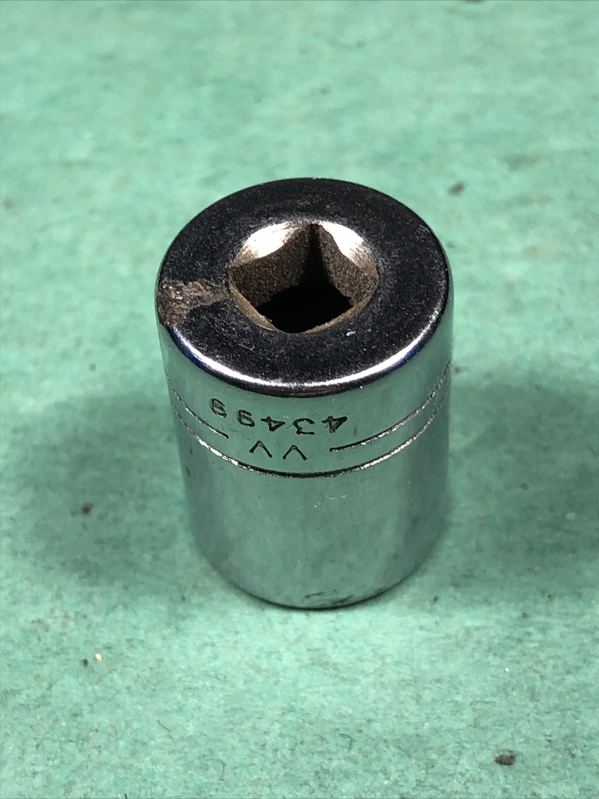 Vintage Craftsman | 1/2″ 6-Point 1/4″ Drive Socket | 43499 | -VV- Series | USA