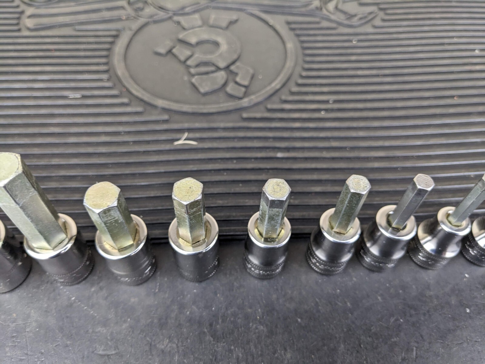 #be222 Snap-On 11pc Metric Hex Allen Socket Set 3/8″ Drive 4mm to 14mm 211EFAMY