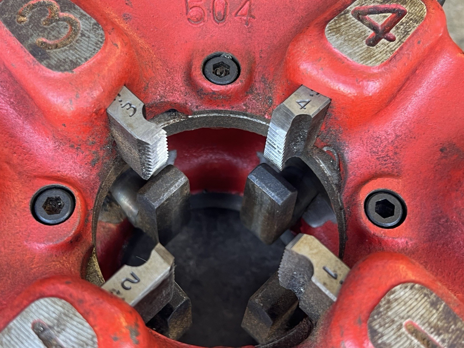 RIDGID 504 Quick Opening 1″ – 2″ NPT Manual Pipe Threading Threader Die Tool USA