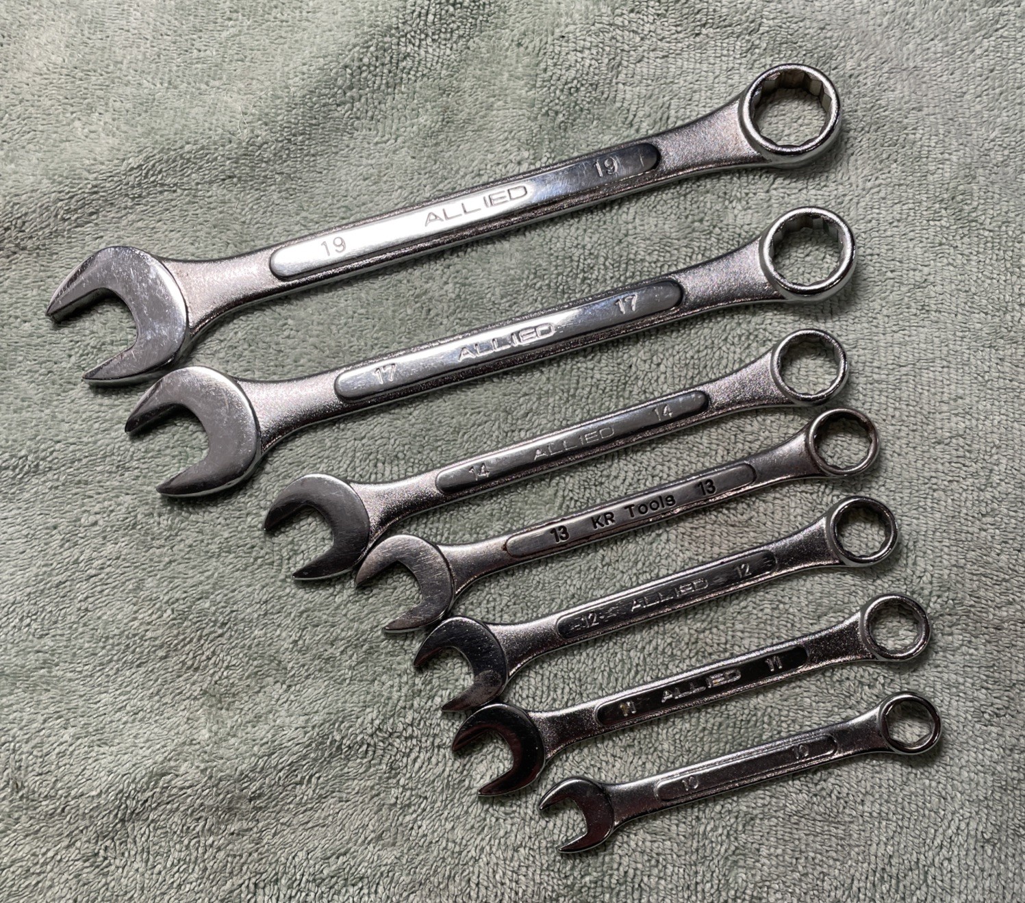 Set Of 7 Allied & Other Combination Wrench’s Forged Alloy Steel Vintage – Metric
