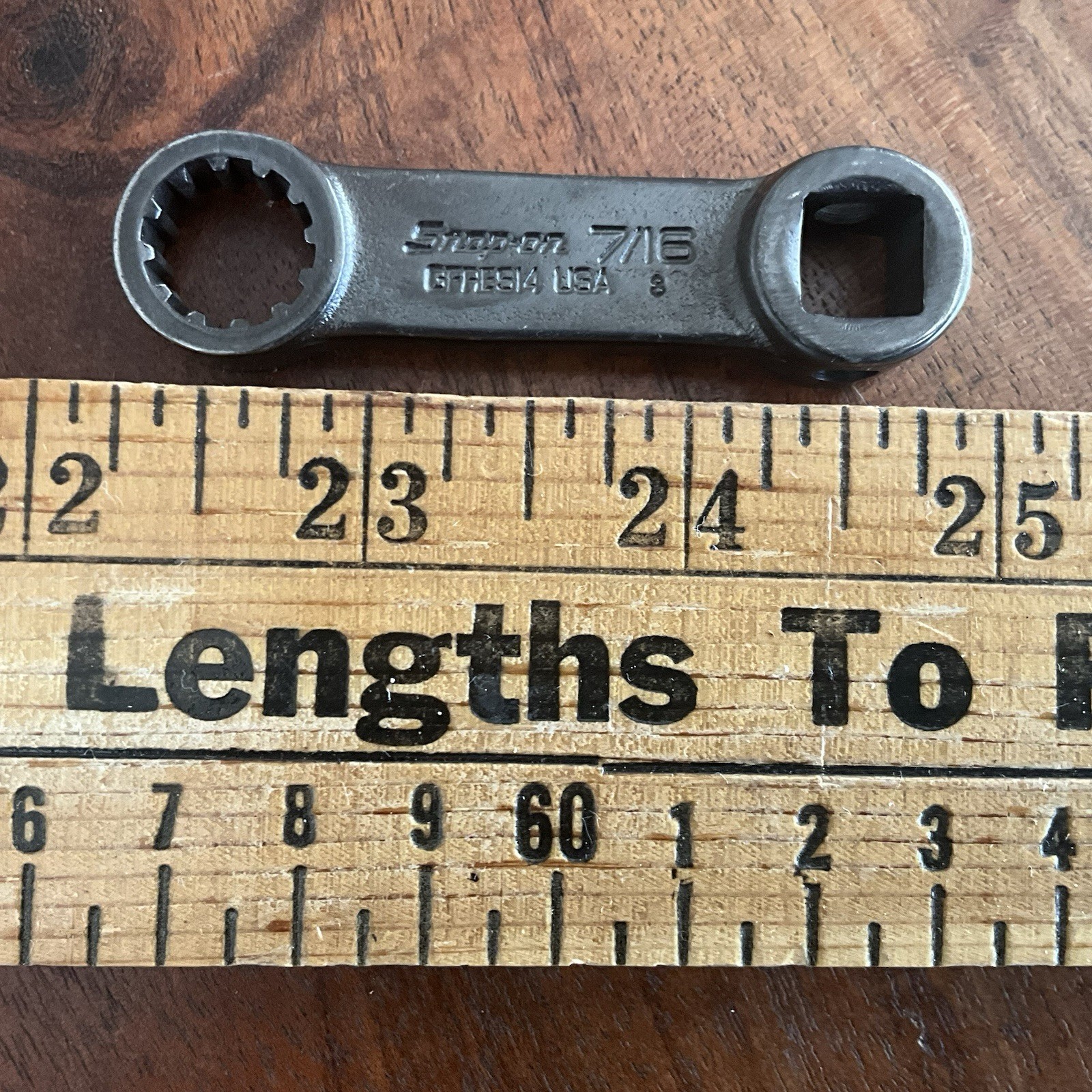 Snap-on Tools USA 3/8″ Drive SAE 7/16″ Hex Spline Torque Adapter GFRES14 Mint A+