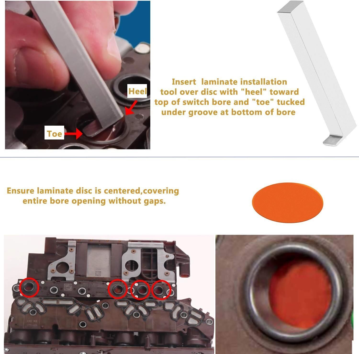 Pressure Switch Installation Tool Kit for GM Transmissions 6T70 6T75 6L80 6T70