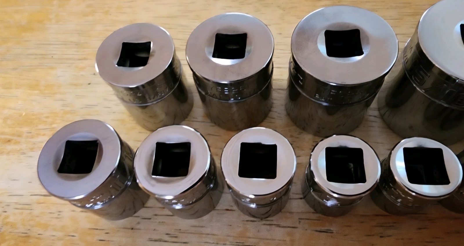 Snap-on 3/8 Dr 26pc 1/4-1 Shallow FDX & SEMIDEEP 6pt Socket Set 211YFSY 211FSSY