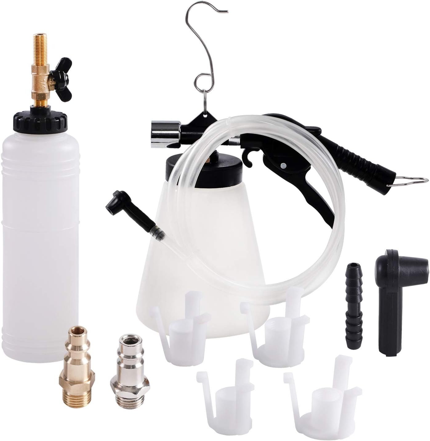 Brake and Clutch Fluid Pneumatic Vacuum Bleeder Tool Kit Brake Oil Change Set w
